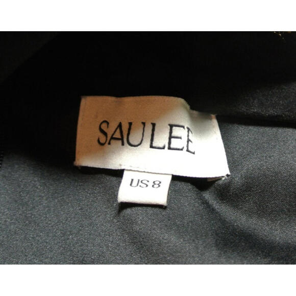 NEW, SAU LEE Ariana Floral Embroidered Satin Gown Size 8 #LD02 - Picture 10 of 12